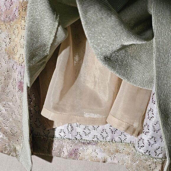 R&M Richards Karen Kwong Pink Pastel Floral Jacket Women's Size 10P Petites VTG - Picture 7 of 12